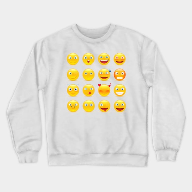 emoji Crewneck Sweatshirt by psychoshadow